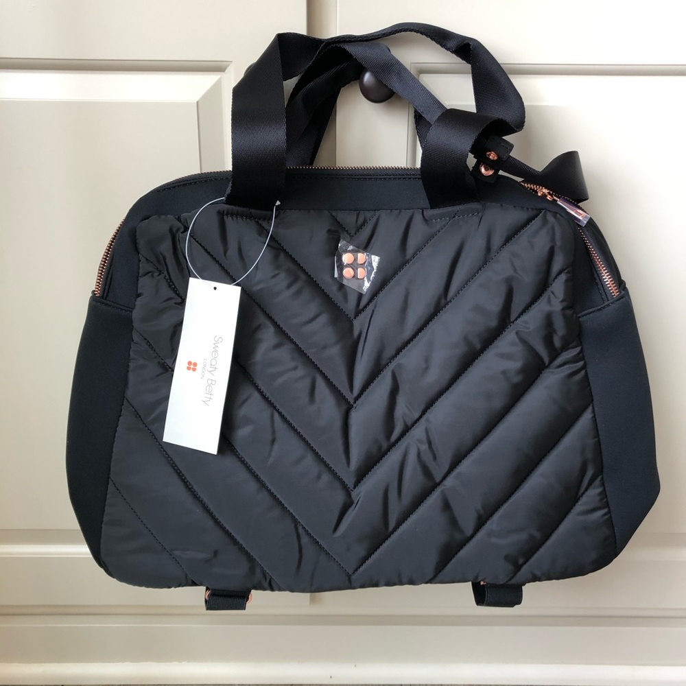 NWT Sweaty Betty Luxe Quilted Gym Yoga Bag